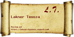 Lakner Tessza névjegykártya